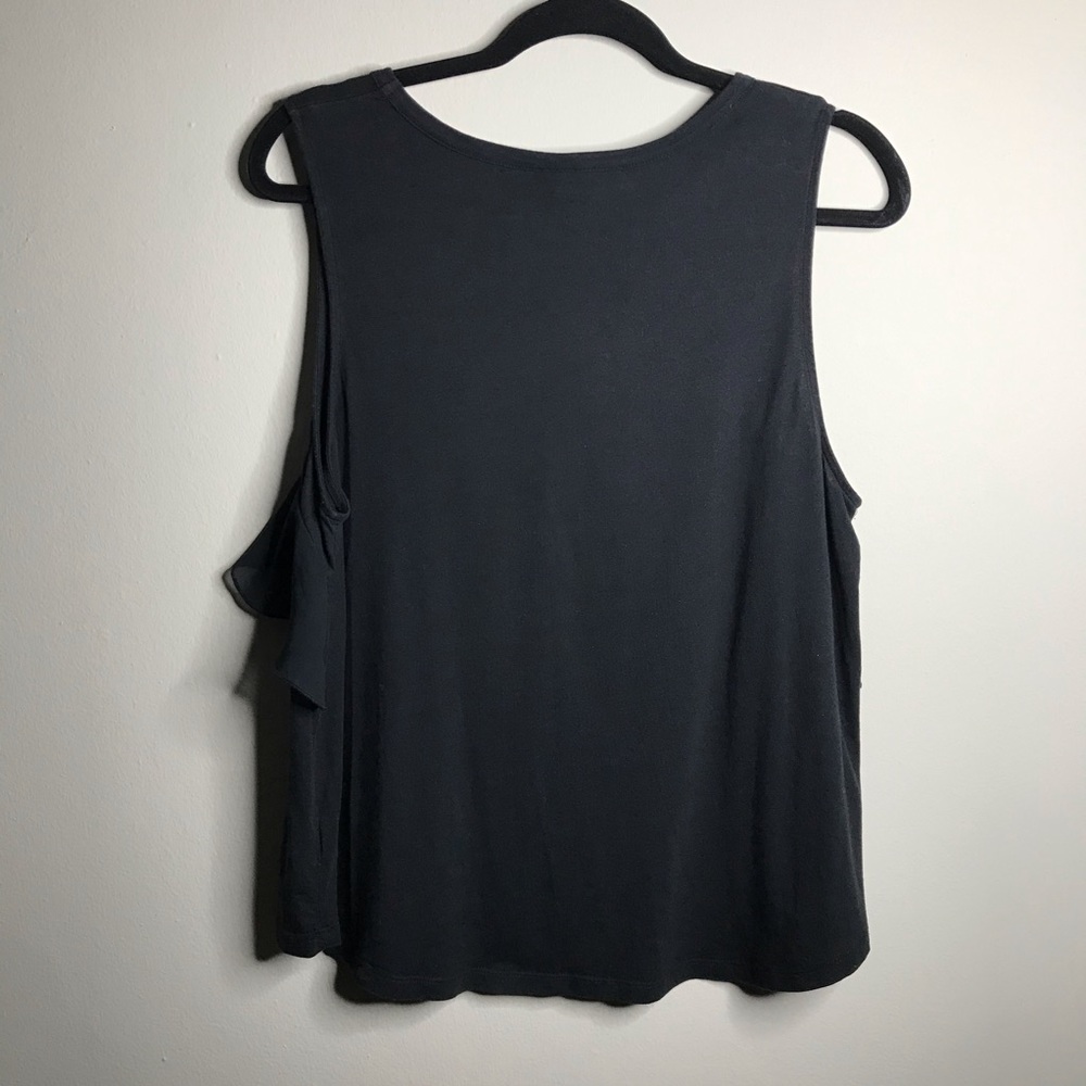 Who What Wear Ruffled Back Tank Blouse Large - Picture 5 of 5